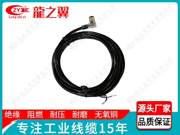 M8航空弯插头连接线